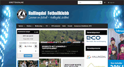 Desktop Screenshot of hallingdalfk.no